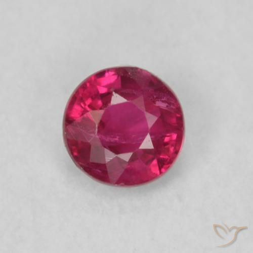 0.20ct Naturel Rouge Rosâtre Rubis, Tour, VS
