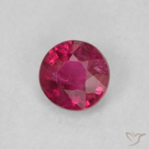 Rubis Rouge Rosâtre naturelle Tour, 0.20 ct, VS