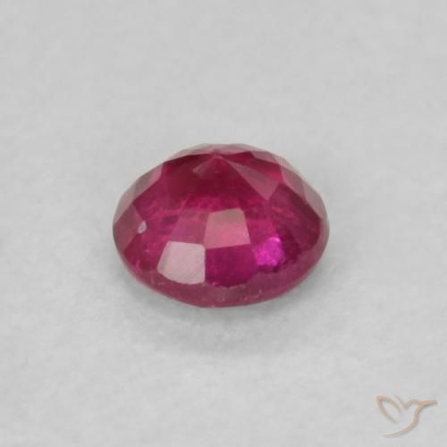 Rubis Rouge Rosâtre naturelle Tour, 0.20 ct, VS