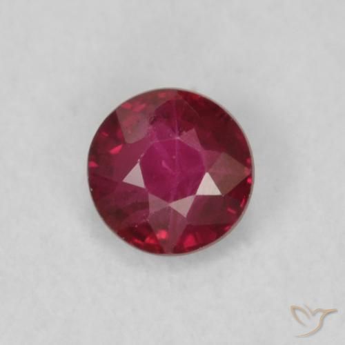 0.20ct Naturel Rouge foncé Rubis, Tour, VS