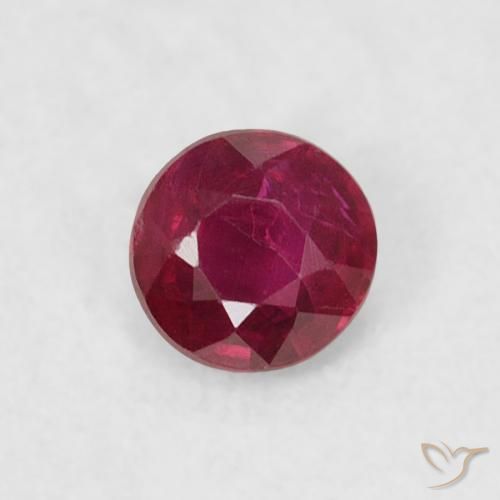 0.21ct Naturel Rouge foncé Rubis, Tour, VS