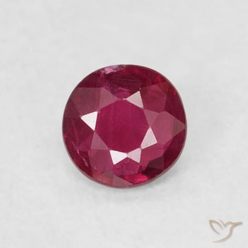 0.18ct Naturel Rouge foncé Rubis, Tour, VS-SI