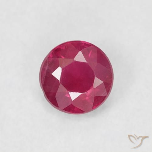 0.19ct Naturel Rouge Rosâtre Rubis, Tour, VS