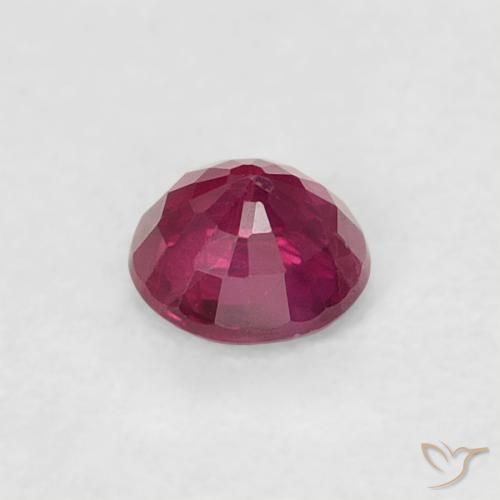Rubis Rouge Rosâtre naturelle Tour, 0.19 ct, VS