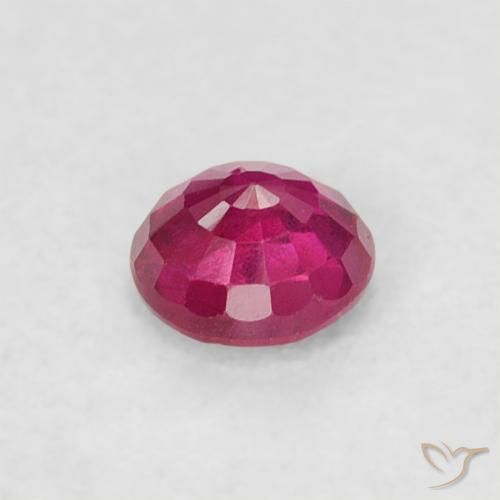 Rubis Rouge Rosâtre naturelle Tour, 0.22 ct, VS
