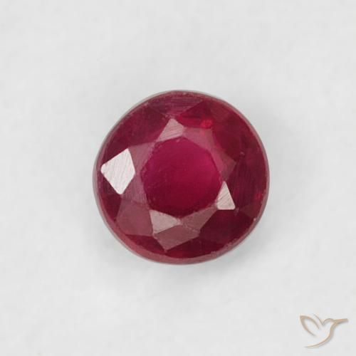 0.23ct Naturel Rouge foncé Rubis, Tour, VS