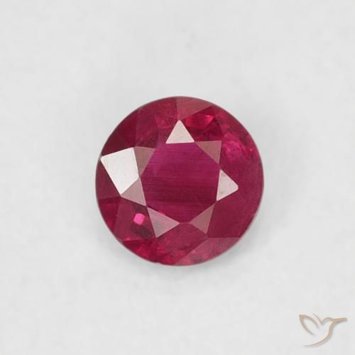 0.17ct Naturel Rose rougeâtre profond Rubis, Tour, VS