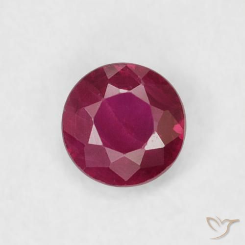 0.20ct Naturel Vin rouge profond Rubis, Tour, VS-SI