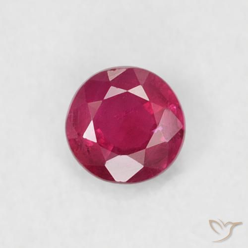 0.20ct Naturel Rouge Rosâtre Rubis, Tour, SI