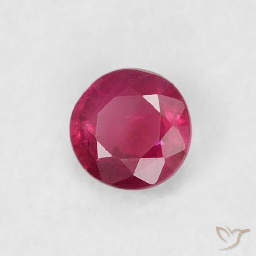 Rubis Rouge Rosâtre naturelle Tour, 0.20 ct, SI