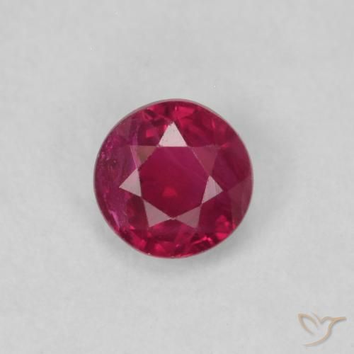 0.21ct Naturel Medium Dark-Red Rubis, Tour, VS