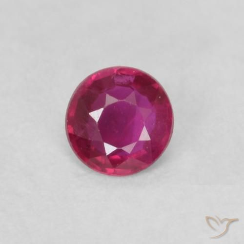 0.16ct Naturel Rouge Rosâtre Rubis, Tour, VS