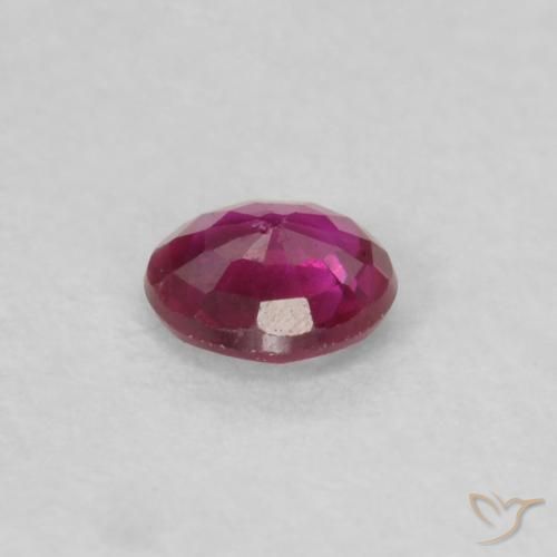 Rubis Rouge Rosâtre naturelle Tour, 0.16 ct, VS