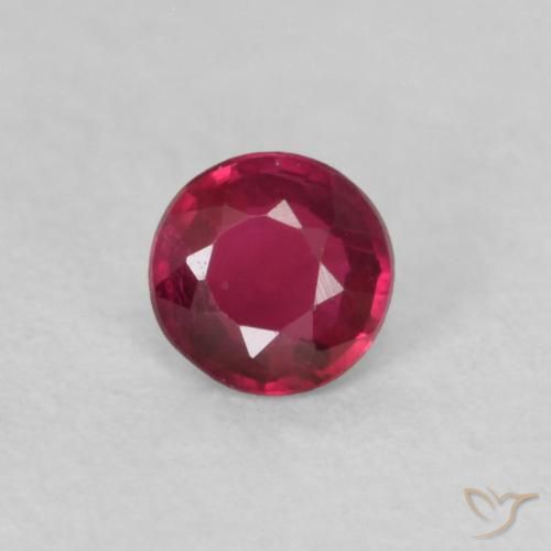 0.17ct Naturel Rouge Rosâtre Rubis, Tour, VS