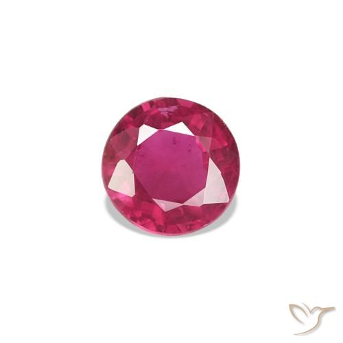 Rubis Rouge Rosâtre naturelle Tour, 0.16 ct, VS
