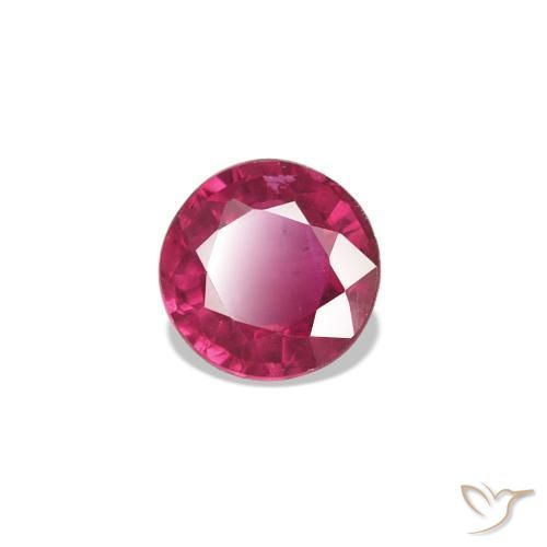 Rubis Rouge Rosâtre naturelle Tour, 0.16 ct, VS