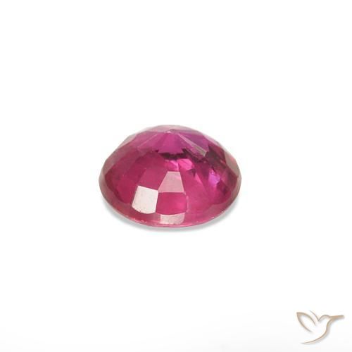 Rubis Rouge Rosâtre naturelle Tour, 0.16 ct, VS
