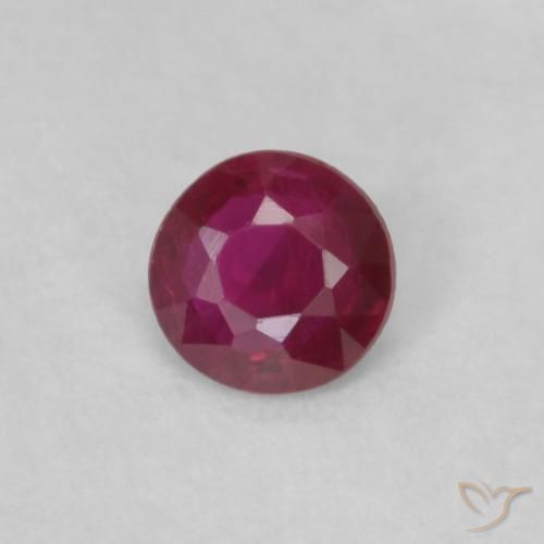 0.17ct Naturel Rouge foncé Rubis, Tour, VS