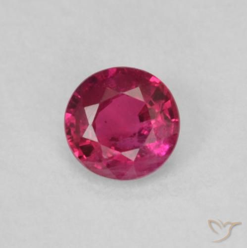 0.21ct Naturel Rose rougeâtre Rubis, Tour, VS