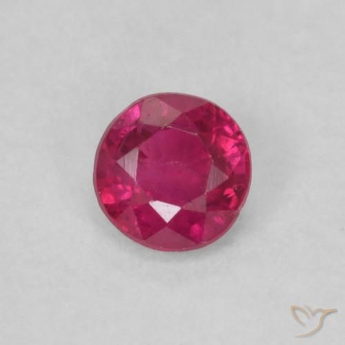 0.21ct Naturel Rouge léger Rubis, Tour, VS