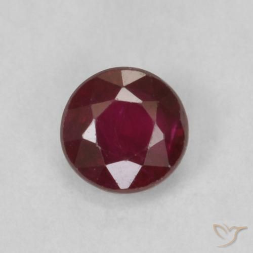 0.30ct Naturel Rouge foncé Rubis, Tour, SI
