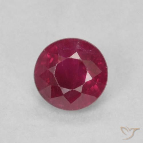 0.32ct Naturel Rouge foncé Rubis, Tour, SI
