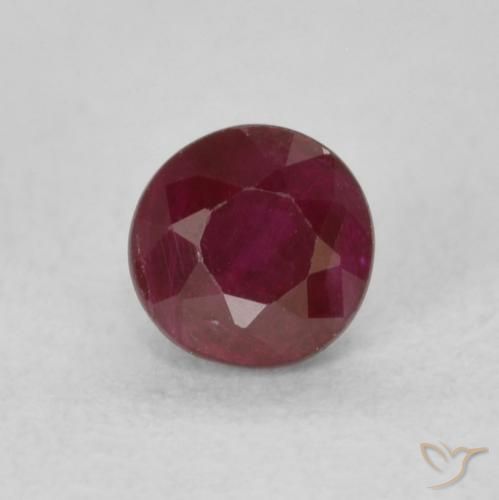 0.35ct Naturel Vin rouge Rubis, Tour, SI