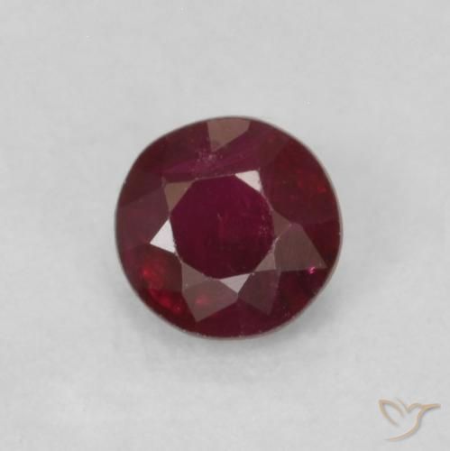 0.30ct Naturel Rouge foncé Rubis, Tour, SI