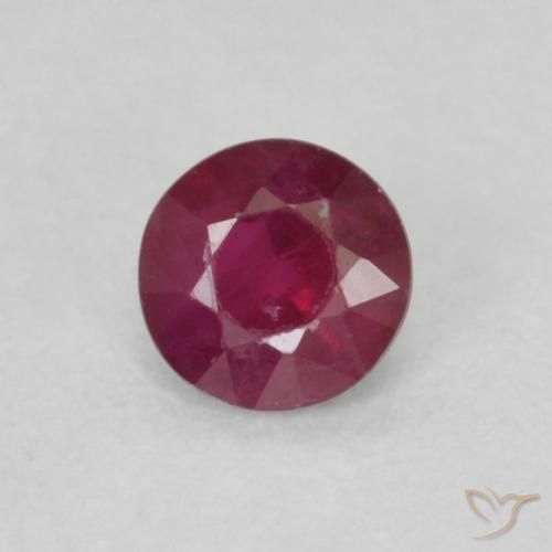 0.28ct Naturel Rouge foncé Rubis, Tour, SI