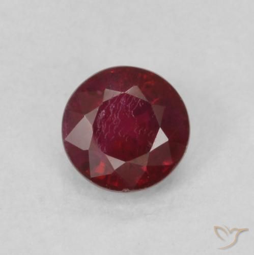 0.31ct Naturel Rouge foncé Rubis, Tour, SI
