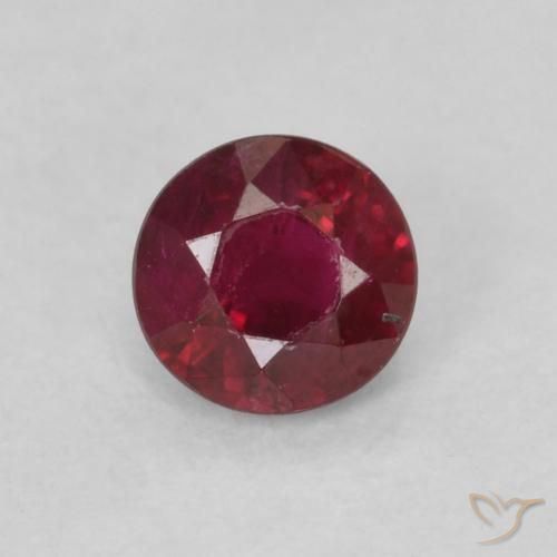 0.28ct Naturel Rouge foncé Rubis, Tour, SI