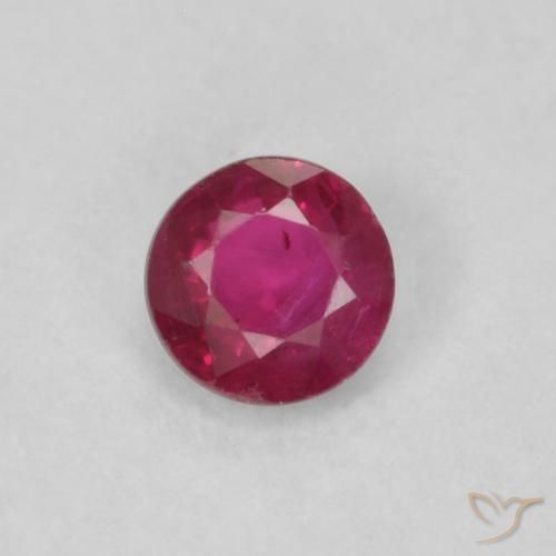 0.20ct Naturel Rouge Rosâtre Rubis, Tour, VS