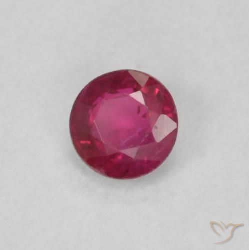 Rubis Rouge Rosâtre naturelle Tour, 0.20 ct, VS