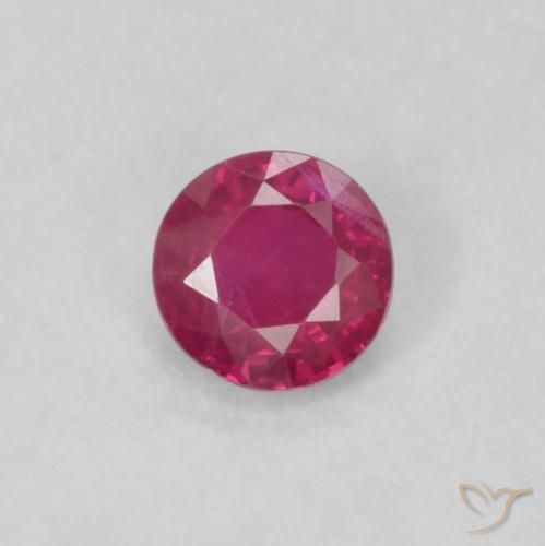 0.20ct Naturel Rouge Rosâtre Rubis, Tour, VS
