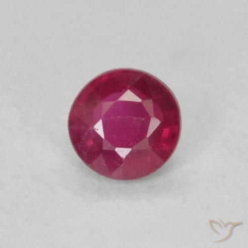0.21ct Naturel Rouge foncé Rubis, Tour, VS