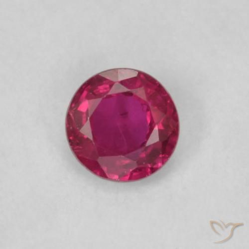 0.19ct Naturel Rouge Rosâtre Rubis, Tour, VS