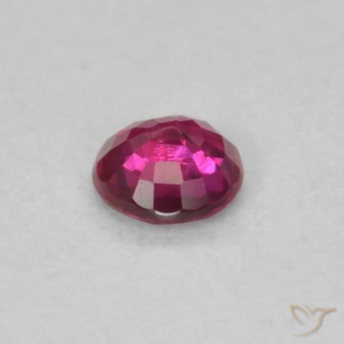 Rubis Rouge Rosâtre naturelle Tour, 0.19 ct, VS