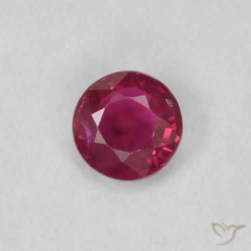 0.18ct Naturel Rose rougeâtre profond Rubis, Tour, VS