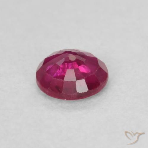 Rubis Rouge Rosâtre naturelle Tour, 0.25 ct, SI-I1