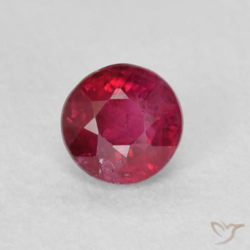 0.30ct Naturel Rose rougeâtre profond Rubis, Tour, SI-I1
