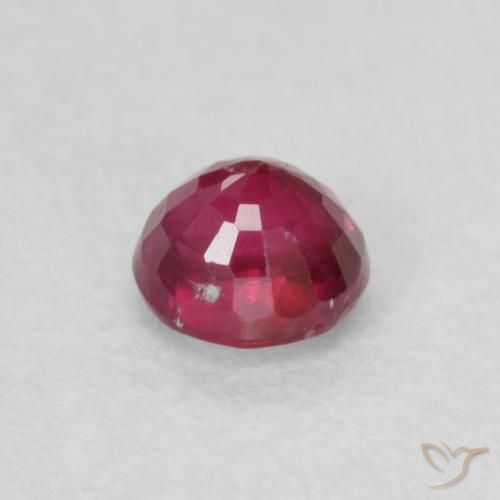 Rubis Rose rougeâtre profond naturelle Tour, 0.30 ct, SI-I1
