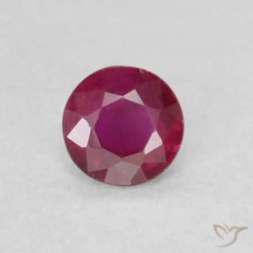 0.23ct Naturel Rouge foncé Rubis, Tour, SI-I1