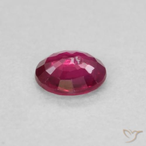 Rubis Rouge Rosâtre naturelle Tour, 0.21 ct, SI-I1