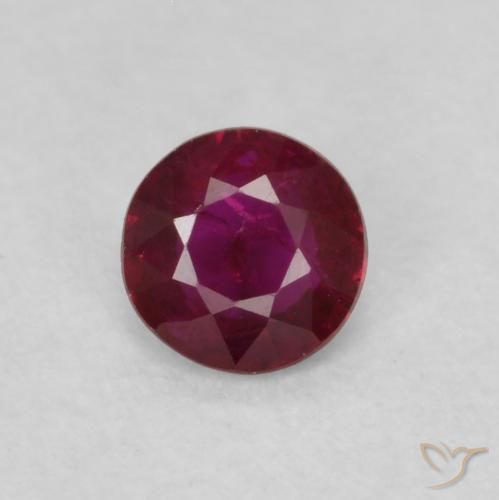 0.23ct Naturel Rouge foncé Rubis, Tour, SI-I1