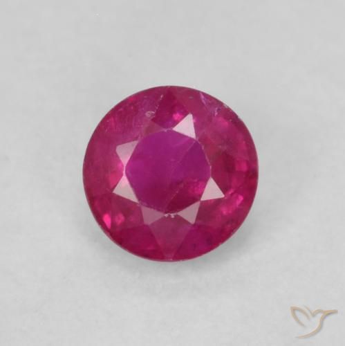 0.32ct Naturel Rouge léger Rubis, Tour, SI-I1