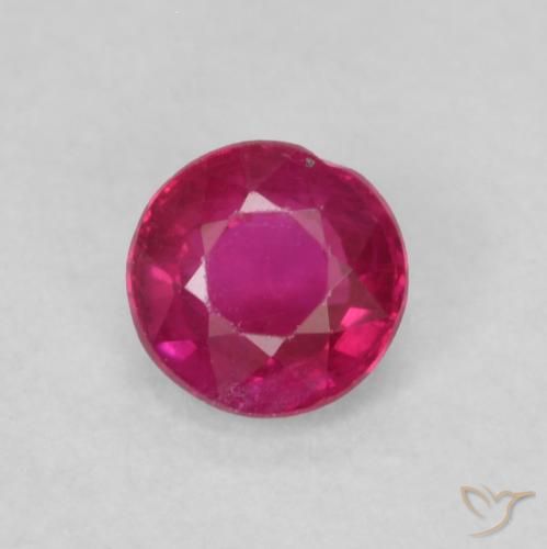 0.29ct Naturel Rouge léger Rubis, Tour, SI-I1