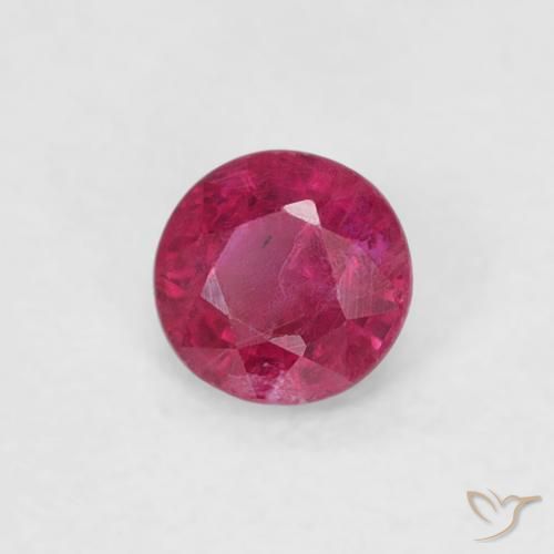 Rubis Rouge Rosâtre naturelle Tour, 0.25 ct, SI-I1