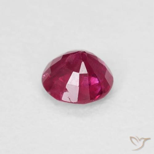 Rubis Rouge Rosâtre naturelle Tour, 0.25 ct, SI-I1