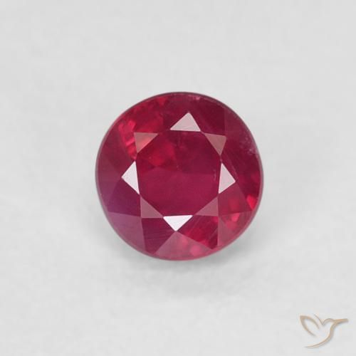 0.32ct Naturel Rose rougeâtre profond Rubis, Tour, SI-I1