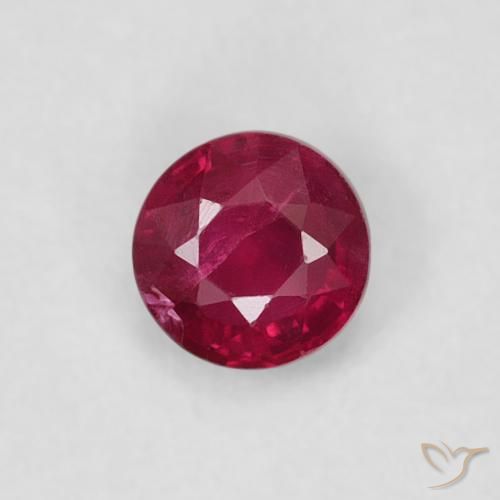 0.28ct Naturel Rouge foncé Rubis, Tour, SI-I1
